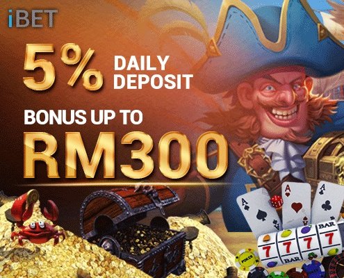 iBET 5% 每日存款红利奖金