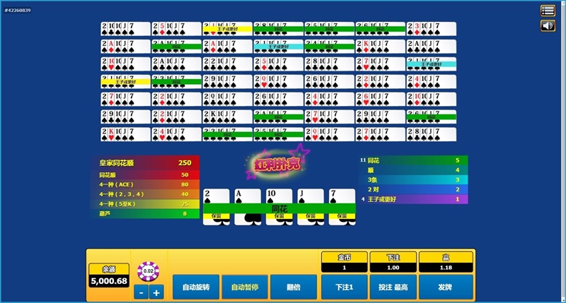 iBET游戏玩法介绍 – 电子视讯扑克-五十手