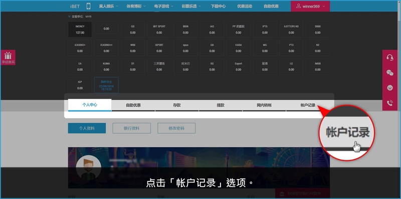 iBET线上娱乐城教您轻松查询存取款记录 1