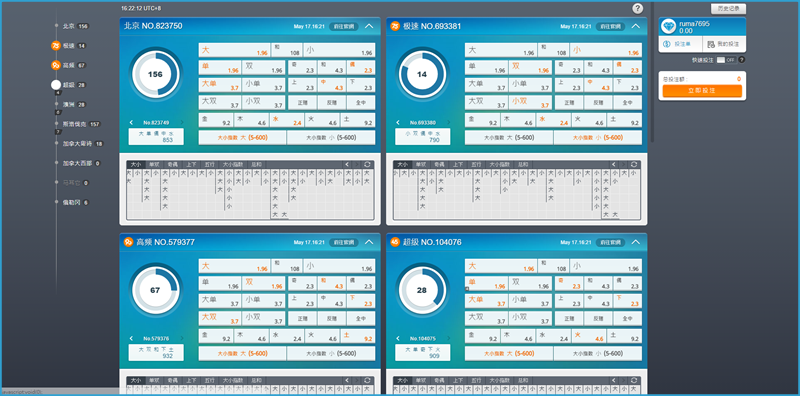 iBET彩票玩法 - 快樂彩KENO玩法介绍-遊戲介面