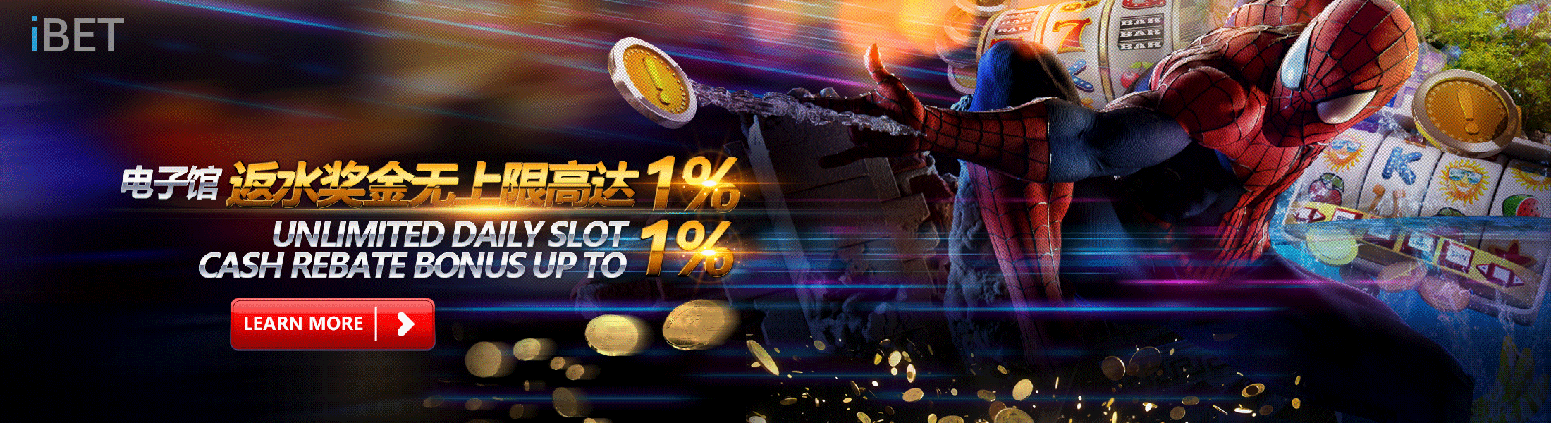 iBET优惠活动介绍 - 电子馆返水奖金无上限高达1%