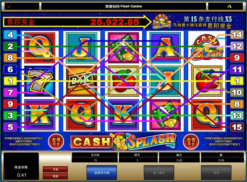 iBET电子游戏介绍 - 老虎机15线游戏玩法-现金喷射