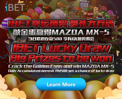 iBET幸运抽奖 豪礼大方送 敲金蛋赢得MAZDA MX-5