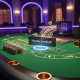 Premium live baccarat online casino interface with a digital notification showing 'Rebate Credited,' symbolizing loyalty rewards and cash back from a rebate program.