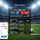 Dynamic online sports betting interface showing Malaysian Super League (MSL) football match odds and statistics against a blurred stadium background, emphasizing strategic betting.