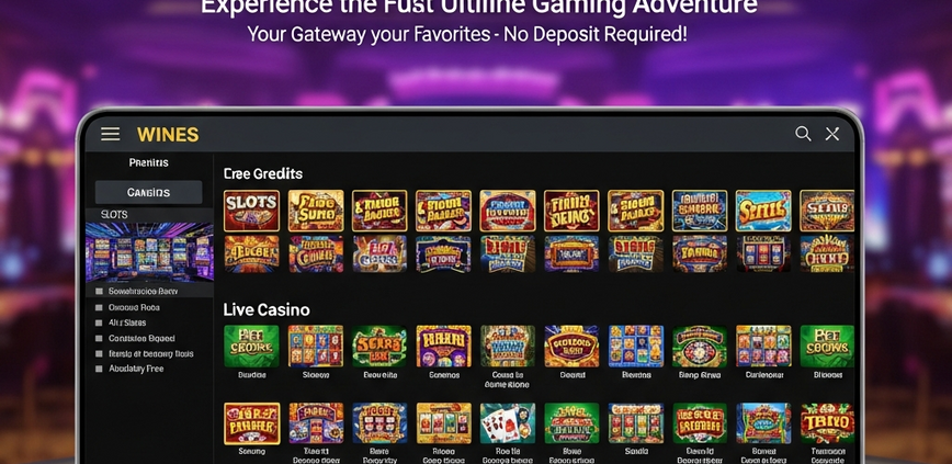 Premium online casino lobby interface featuring a prominent No Deposit Bonus banner for Malaysian players, highlighting free play opportunities.