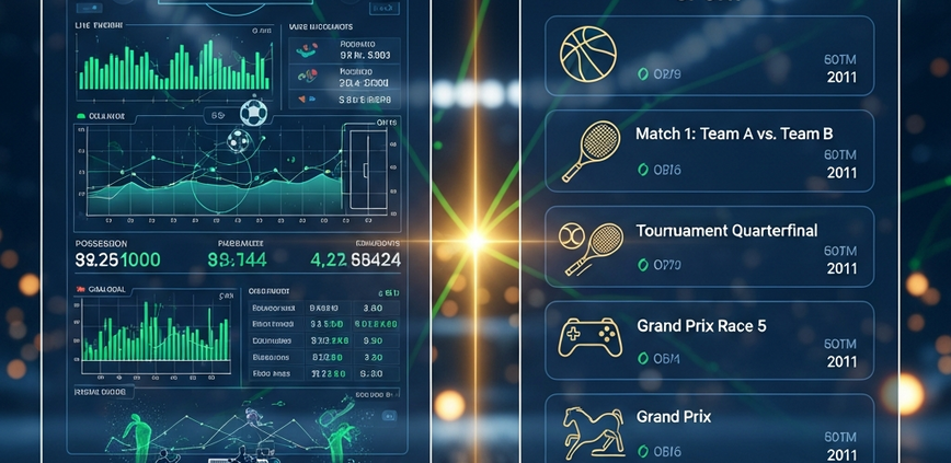 Dynamic digital interface illustrating the choice between specializing in one sport with detailed analytics and diversifying across multiple sports with various icons, representing strategic sports betting for Malaysian beginners.