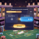 Premium online casino interface showing a 100% completed wagering progress bar, transforming bonus funds into withdrawable cash, with a highlighted 'Withdraw' button.