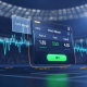 Sleek online sports betting interface displaying football match odds with a glowing overlay of margin percentage, symbolizing financial analysis in Malaysian sportsbooks.