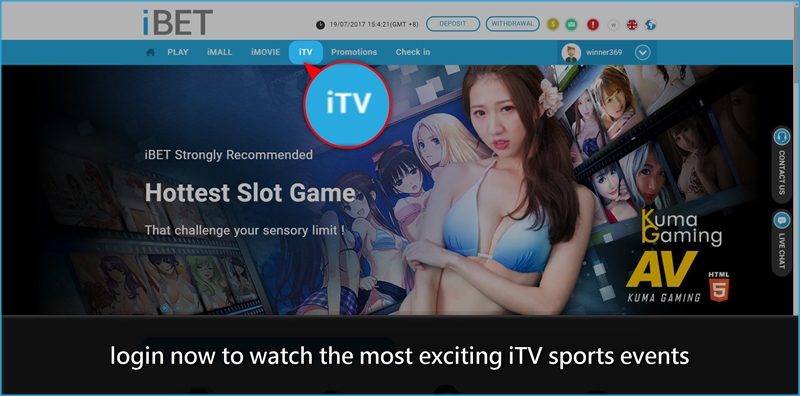 iBET Online Casino – iTV Introduction