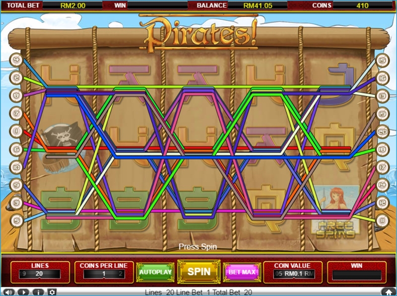 Online Casino 20 Lines Slots iBET Game Introduction