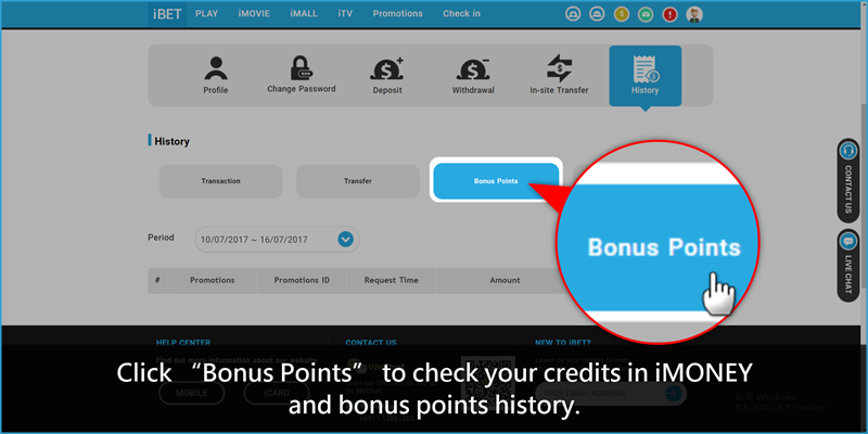 iBET Malaysia - Get 0.75% Rebate Bonus in Live Casino-Bonus Points