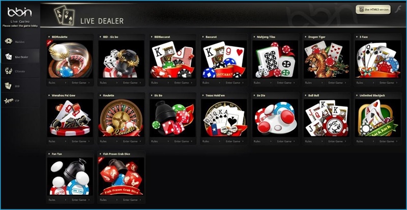 iBET Online Casino introduce you BBIN Live Casino Games-Gameroom