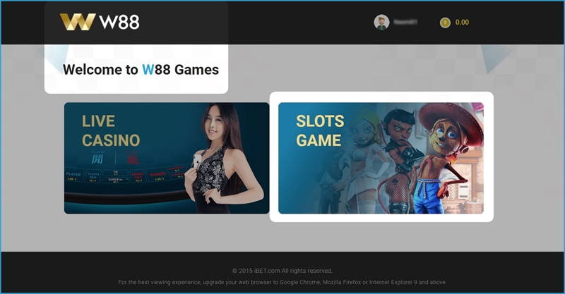 iBET Online Casino – W88 Slots Game Room Introduction