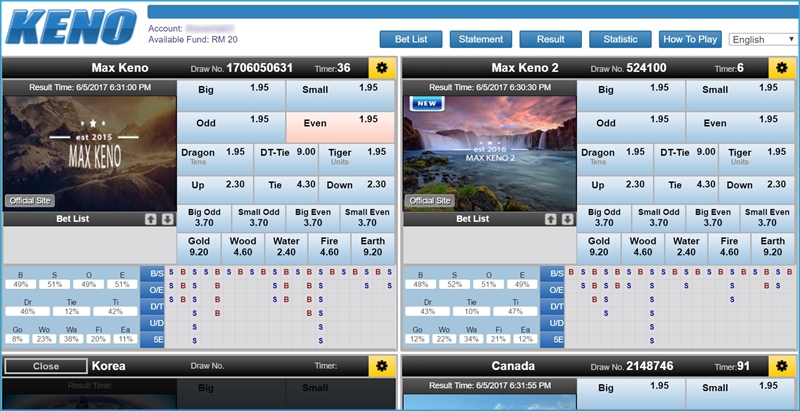 iBET Online Casino – iBIT sport ( iBCbet ) KENO Intro