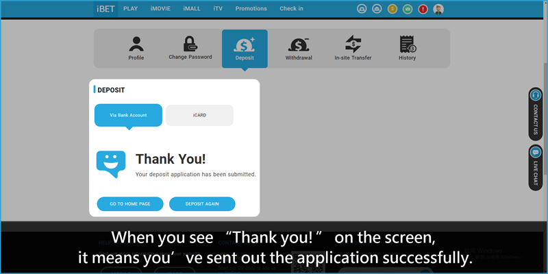 iBET Promotion Tutorial - Get Free RM50 by deposit RM30-SUBMIT