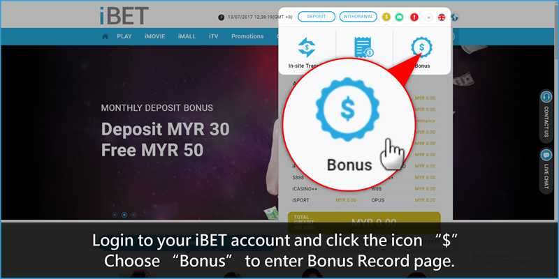 iBET Tutorial - Getting Your Birthday Bonus Promotion -Bonus