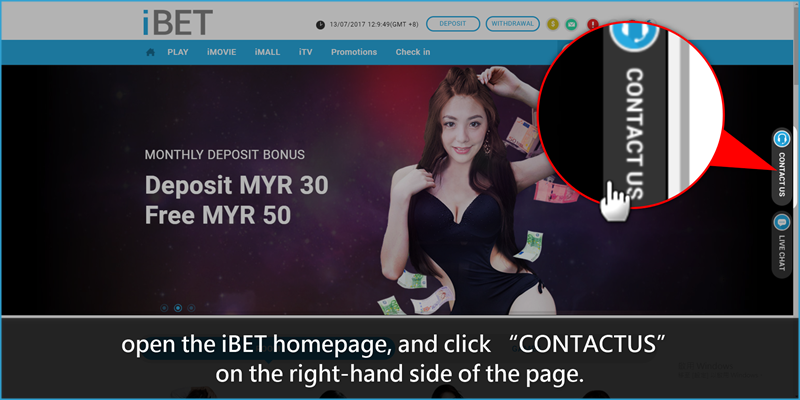 iBET Tutorial - Getting Your Birthday Bonus Promotion -CONTACTUS1