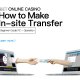 How to Make In-site Transfer in iBET Online Casino