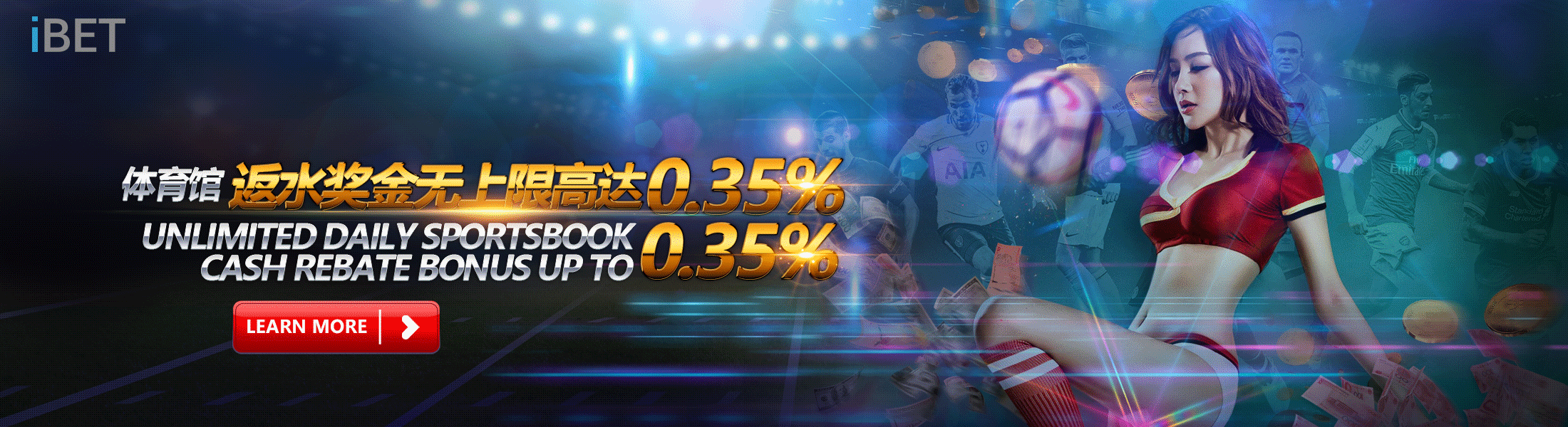 iBET Online Casino Sport Books Rebate 0.35% Bonus