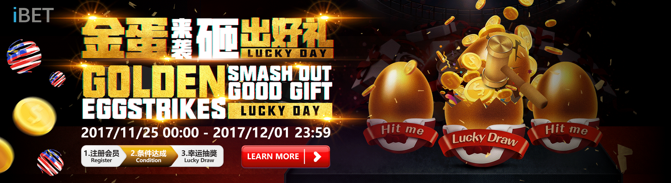 iBET Promotion - Gold Eggs Attacked, Grab Big Prize