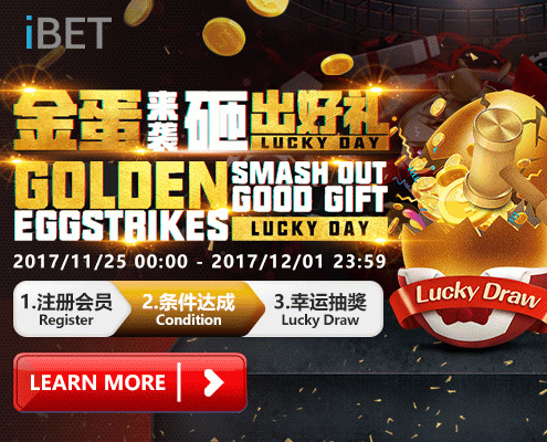 iBET Promotion - Gold Eggs Attacked, Grab Big Prize