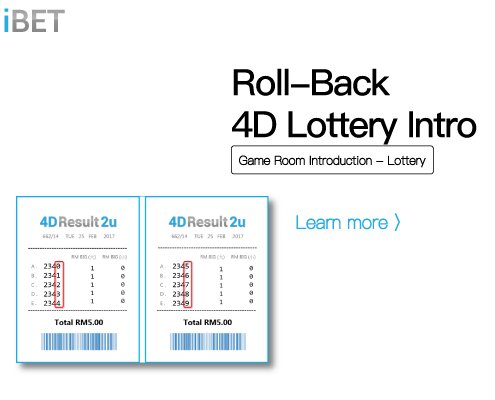 iBET Online Casino - 4D lottery Roll-Back play method-01