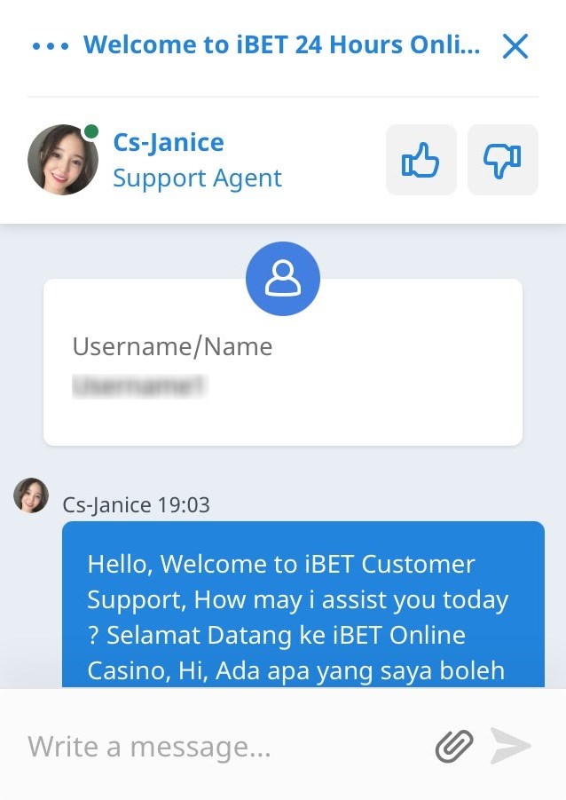 Enter your message and click ‘Enter’.