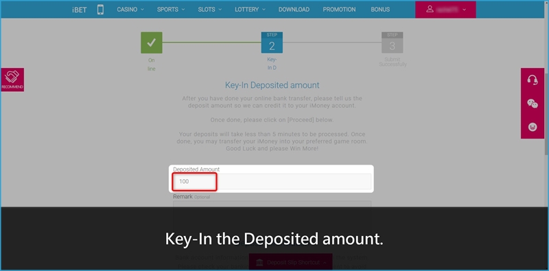 How to Make Bank Deposit to Play Casino Games-8Key-In