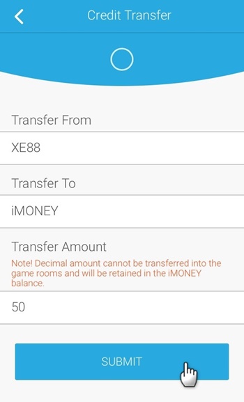 Select ‘Submit’ to transfer your funds.