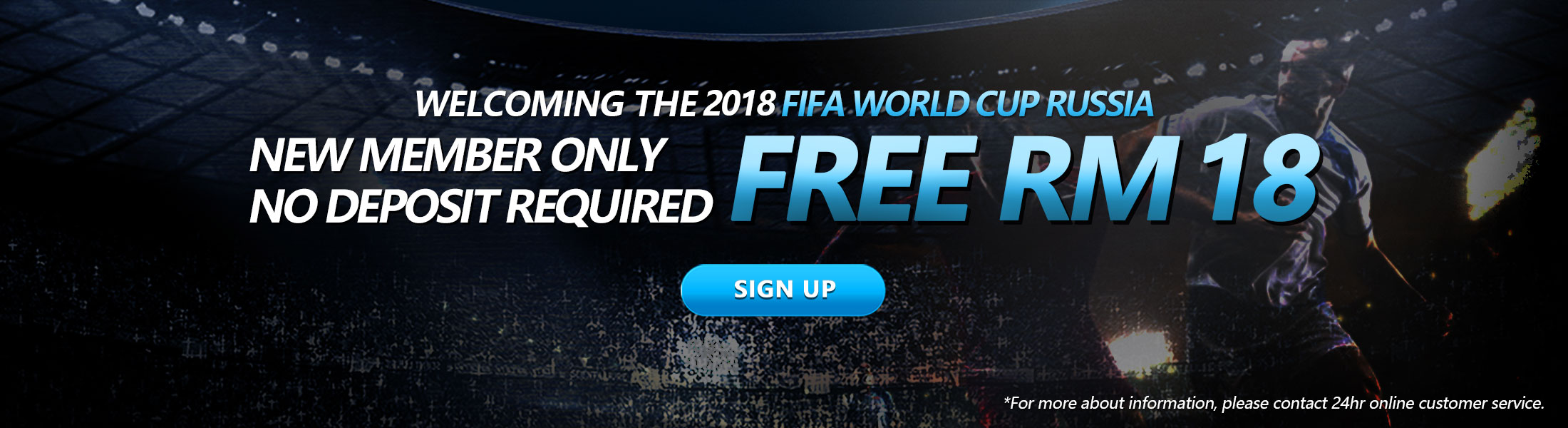 iBET New Register Member gets Free bonus RM18