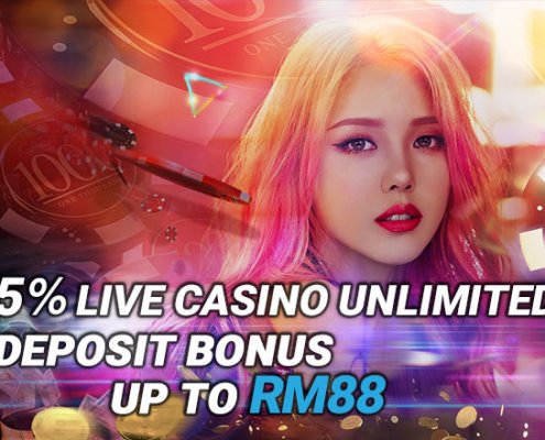 iBET Online Casino 5% Unlimited Live Casino Deposit Bonus