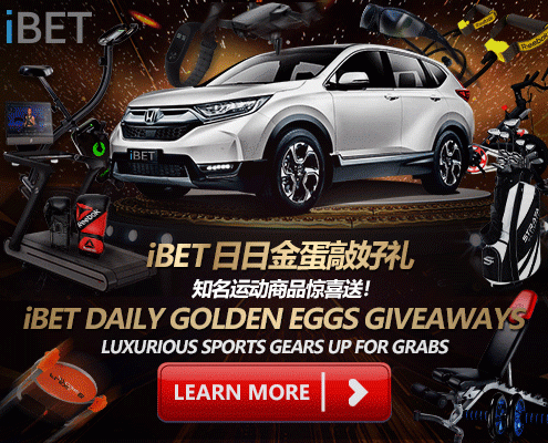 iBET Daily Golden Eggs Giveaways Luxurious sports gears up for grabs