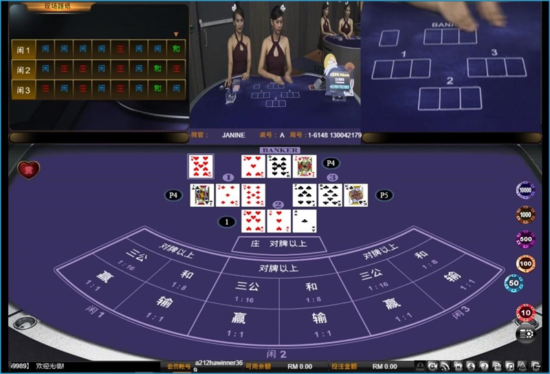 Card Game Betting Comparison of 3 Card Baccarat-3