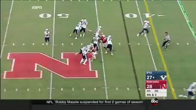 American Football Long Pass