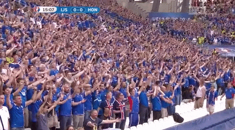 9. Iceland’s iconic ‘Viking Clap’