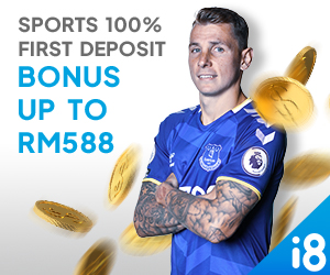 Sports 100% First Deposit Bonus, Up To RM588