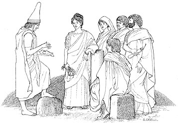 Old Etruscan folklore of a virgin-baccarat