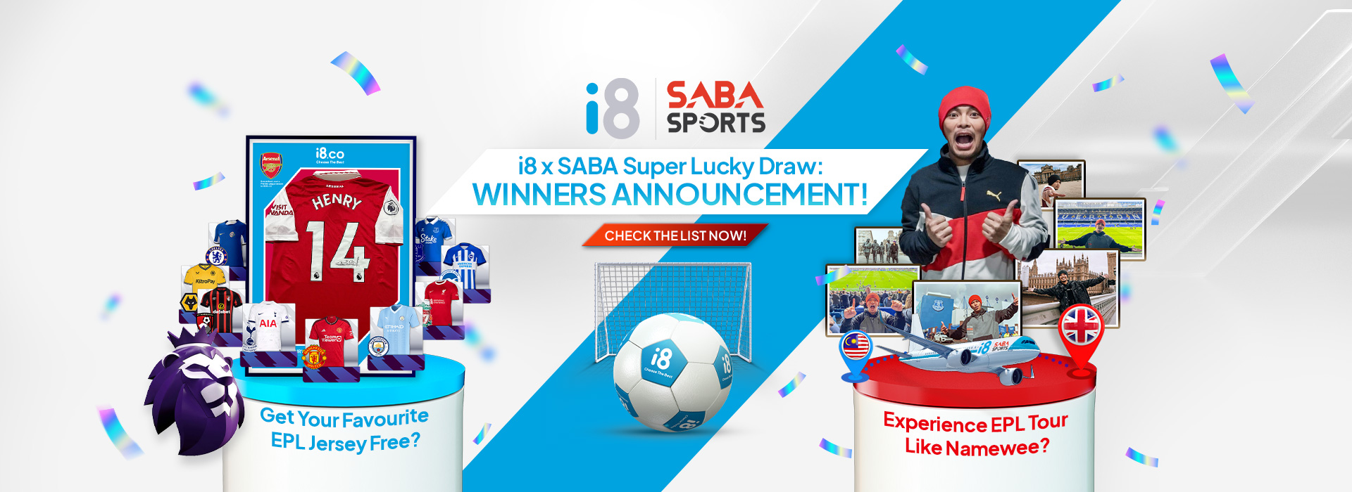 iBET PRESENTS THE WINNERS OF iBET X SABA SPORTS SUPER LUCKY DRAW