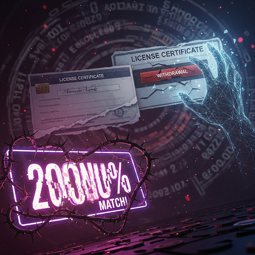 Highlights the common red flags and financial risks associated with unlicensed online casino operations, such as unrealistic bonus offers, vague terms, and unreliable withdrawals.