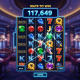 Dynamic online slot machine interface showcasing the evolution of paylines, from a simple single line to complex Megaways mechanics with a 'WAYS TO WIN' counter, set against a luxurious casino backdrop.