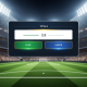Dynamic online sports betting interface displaying 'Over' and 'Under' options with a numerical total line, representing totals betting for beginners in a modern, premium setting.