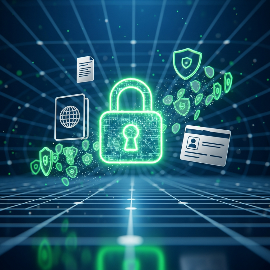 Visualizes the importance of security, fraud prevention, and KYC verification in the online casino withdrawal process, emphasizing player protection and regulatory compliance.