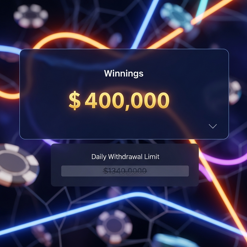 To visualize the scam casino tactic of hiding restrictive withdrawal limits and conditions, making it nearly impossible to cash out large winnings.