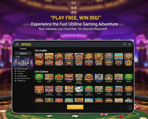 Premium online casino lobby interface featuring a prominent No Deposit Bonus banner for Malaysian players, highlighting free play opportunities.