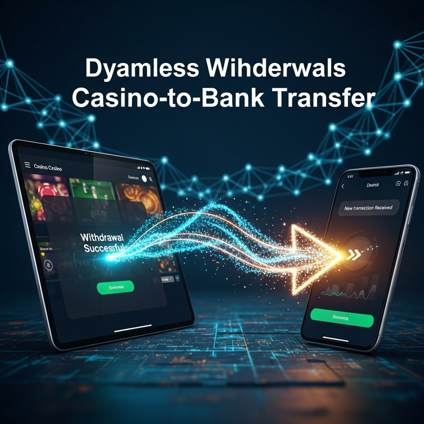 Visualizes the speed and security of local Malaysian bank transfers from an online casino, reflecting real withdrawal data and banking integration.
