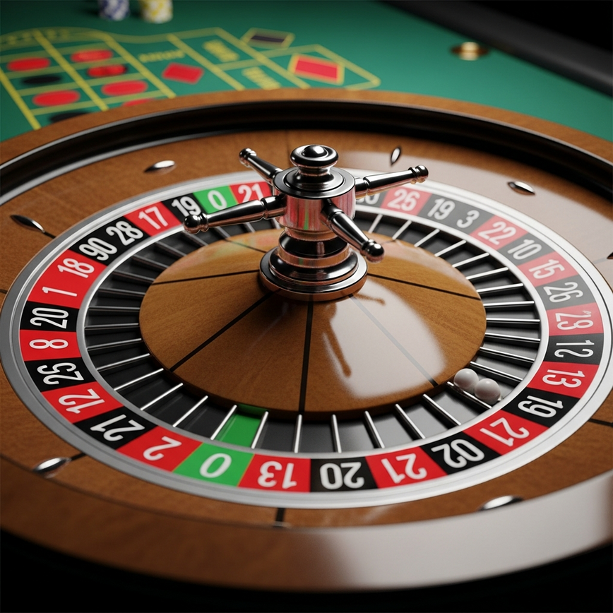 Illustrate the American roulette wheel, emphasizing its double zero and higher house edge as discussed in the section.