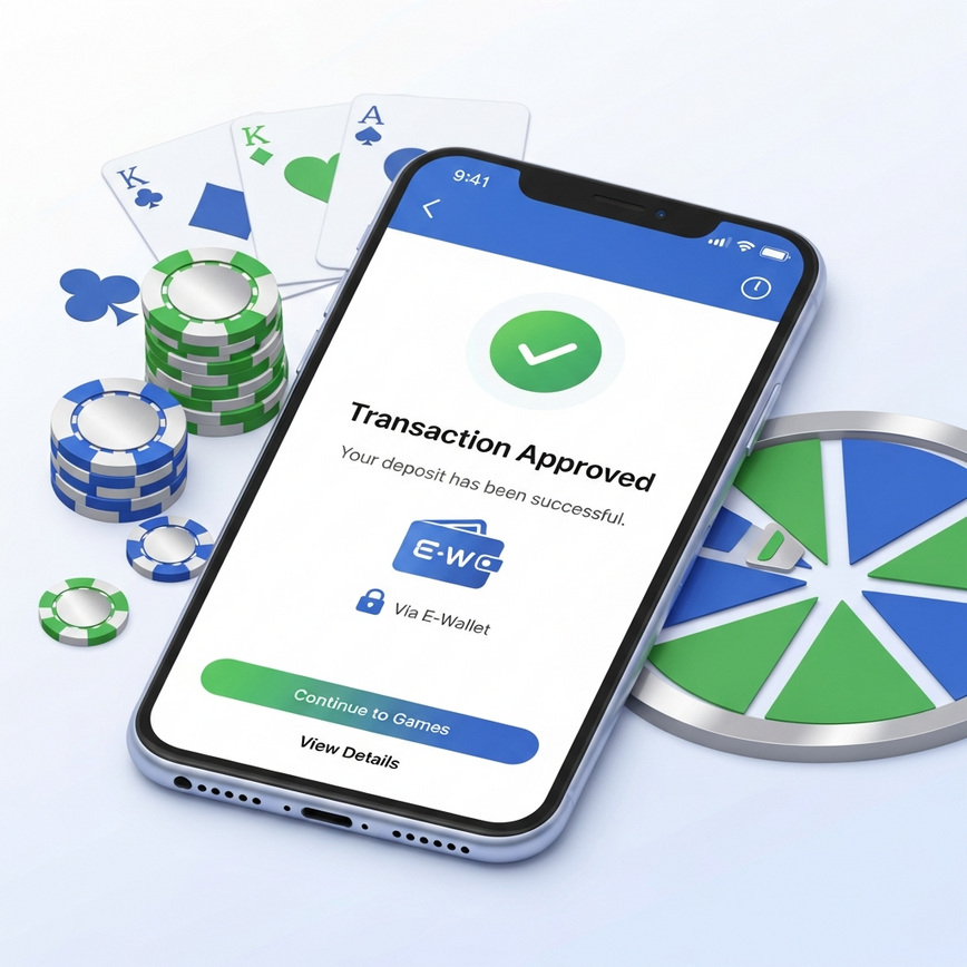 Illustrates the key advantages of e-wallets for Malaysian casino players, focusing on instant, secure, and mobile-friendly transactions.