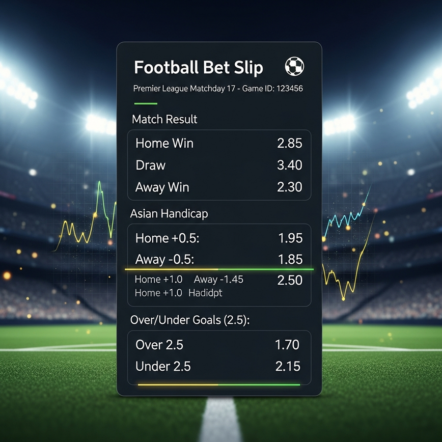 展示了一张电子投注单或赔率显示界面，重点突出了基于主客场数据的各种投注盘口和策略机会。