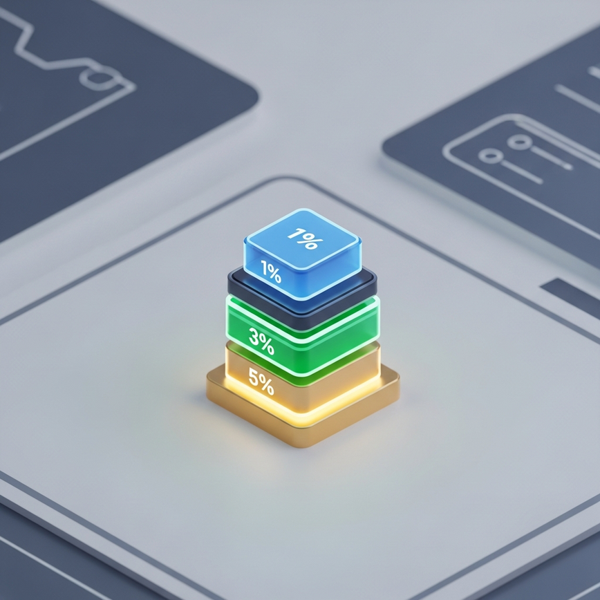 Visualizes the 'Bankroll Management Psychology' with a clear, segmented approach to betting stakes.